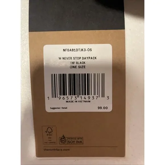 The North Face Women's Never Stop Daypack TNF Black OS NEW - Picture 5 of 7
